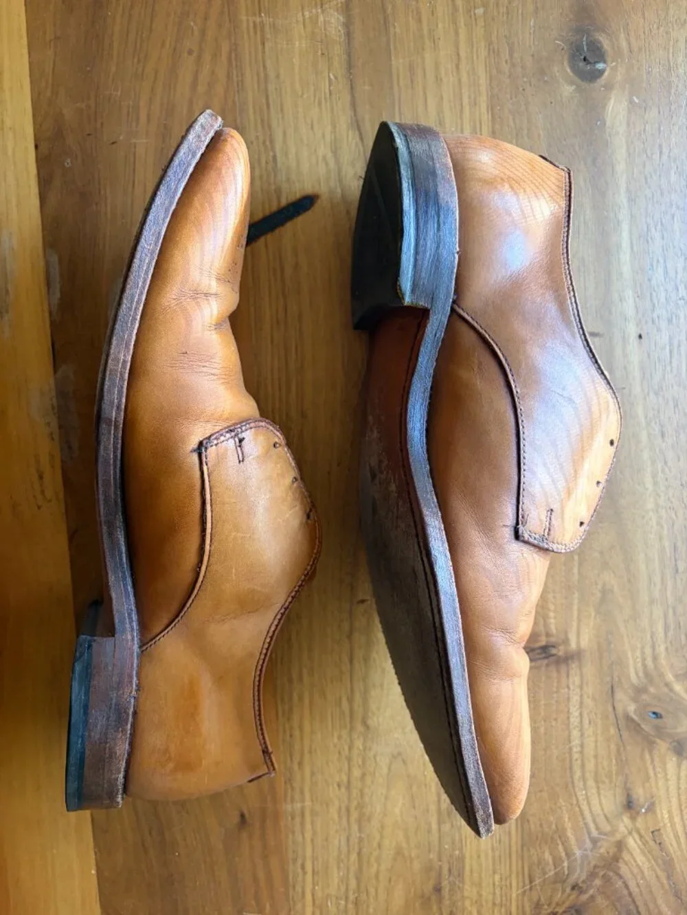 Allen Edmonds Flatiron Walnut Leather Oxford Dress Shoes Men’s 9.5 Made USA